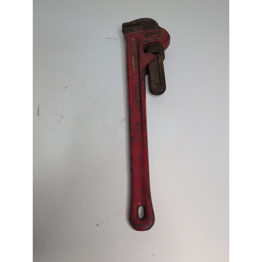 RIDGID 18'' Heavy-Duty Pipe Wrench - Made in the USA Vintage Very Nice Shape